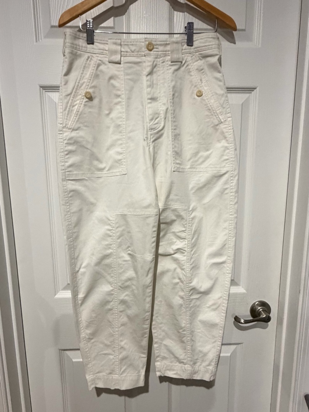 Banana Republic Women's White Cargo Pants